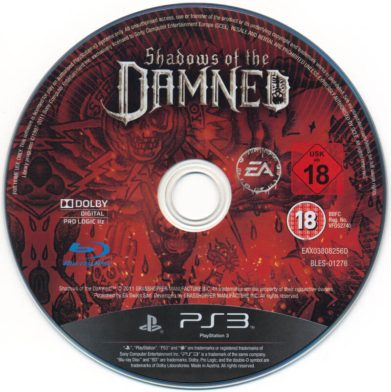 Лицензионный диск Shadows of the Damned для PlayStation 3